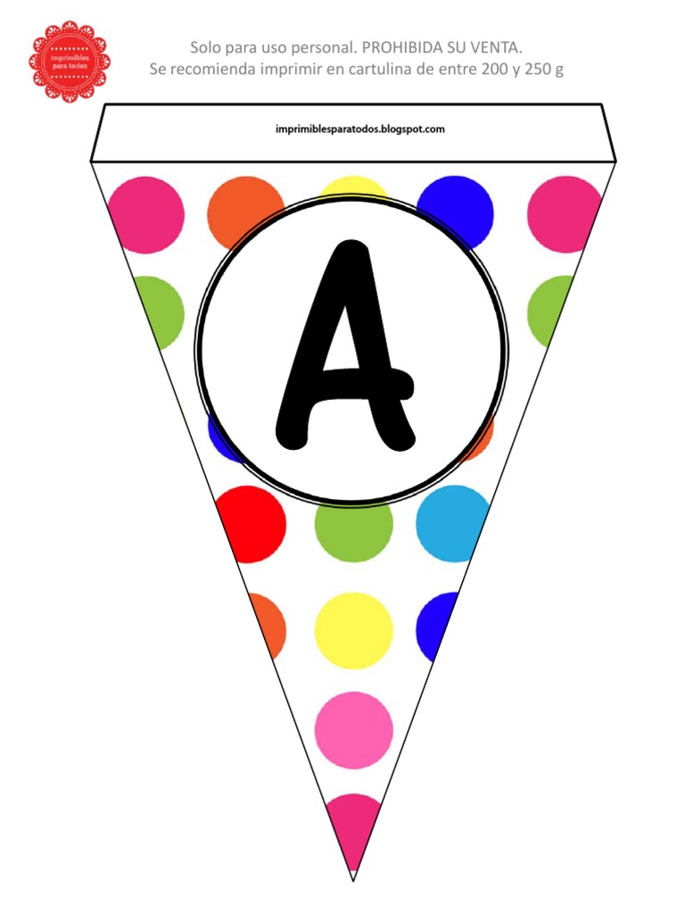 Banderines Para Imprimir Con Letras