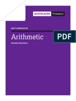 Next Generation Sample Questions Arithmetic PDF