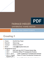 Intro Farmasi Industri