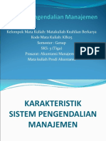 Pertemuan 1 - Sistem Pengendalian Manajemen