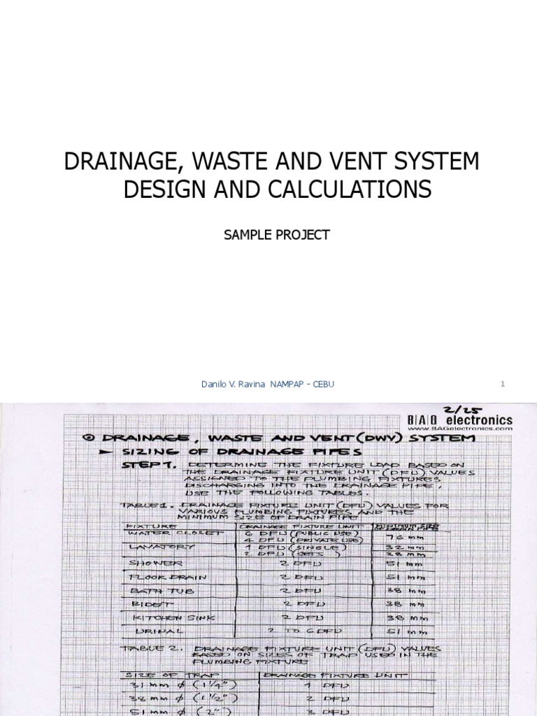 Drainage and Vent System Design Guide | PDF