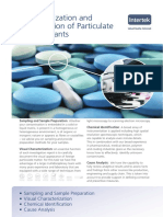 Intertek Characterization and Identification of Particulate Contaminants Services Brochure