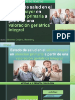 Estado de Salud en El en A Partir de Una: Adulto Mayor Atención Primaria Valoración Geriátrica Integral