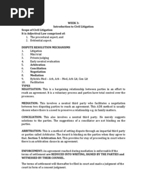 02 Civil Litigation Nls Alternative Dispute Resolution Jurisdiction
