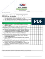 Cot - RPMS: Teacher I-Iii Rating Sheet