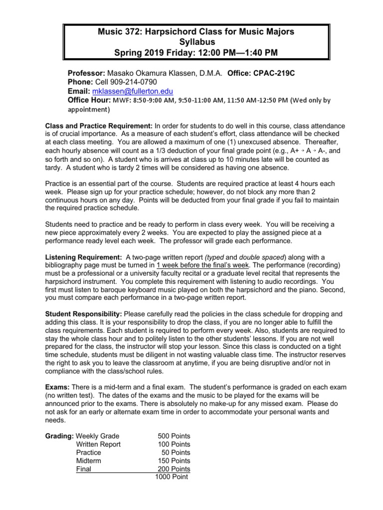 Mastering the Harpsichord A Rigorous Syllabus for Harpsichord