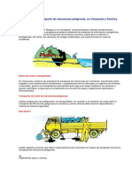 Introducción al transporte de mercancías peligrosas en Venezuela y América