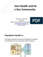Population Health and Its Role in Our Community