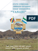 Estatuto comunal y Reglamento Interno comunidad Originaria Yanari.pdf