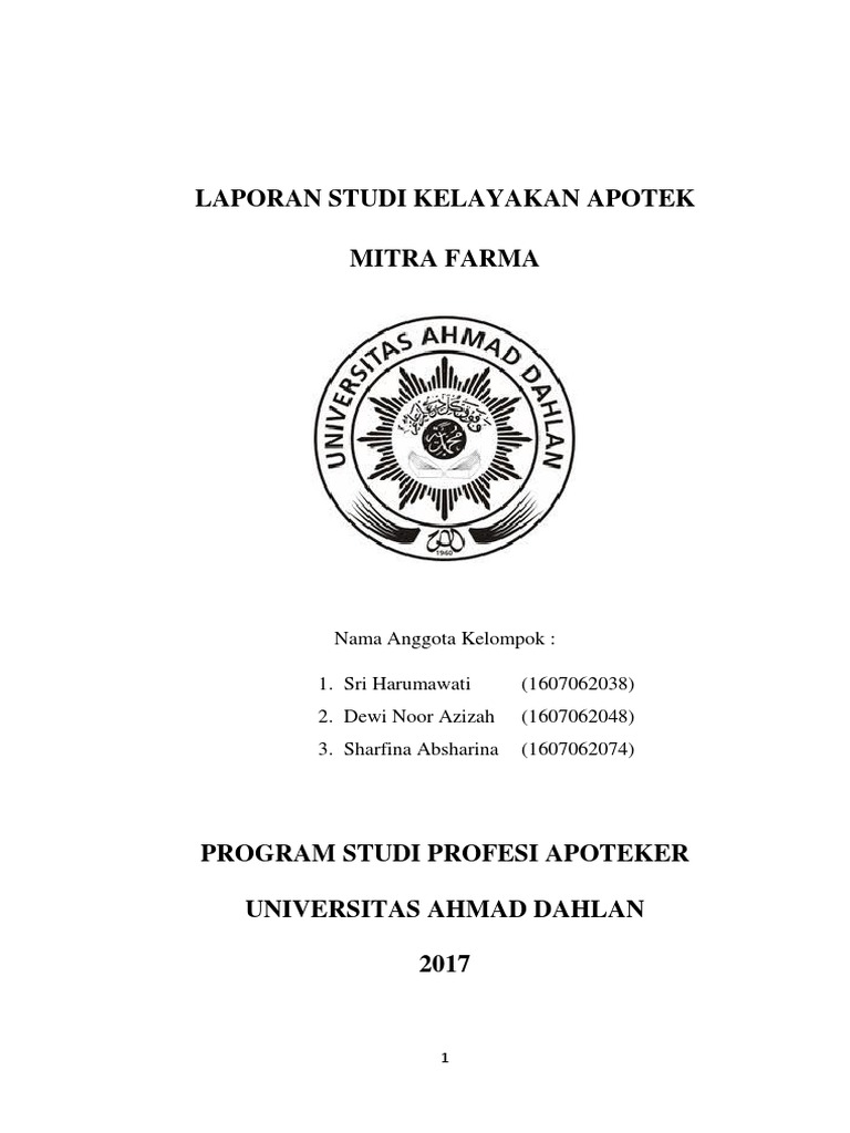 Studi Kelayakan Apotek Pdf