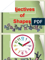 Adjectives of Shapes
