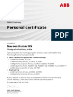 Personal Certificate: Naveen Kumar KS