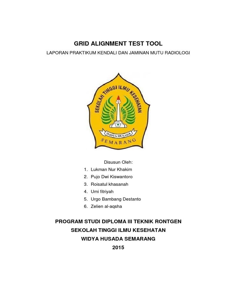 GRID ALIGNMENT TEST Laporan PDF