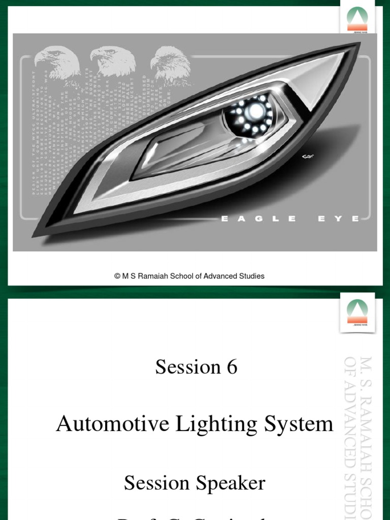 Lighting System Session6 Automotive Lighting System PDF PDF