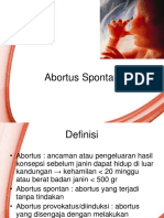 Abortus Spontan