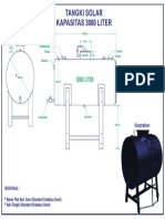 Tangki Solar Kapasitas 3000 LT