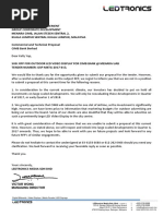 Letter of Declination of Rfp