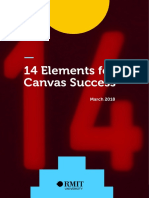 14 elements of RMIT canvas QA