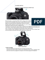 Cara Mengoperasikan Kamera Digital DSLR Canon