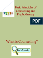 Basic Principles of Counselling and Psychotherapy