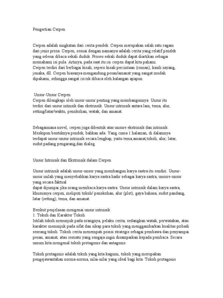 Apa Yang Dimaksud Dengan Unsur Intrinsik Berbagai Unsur