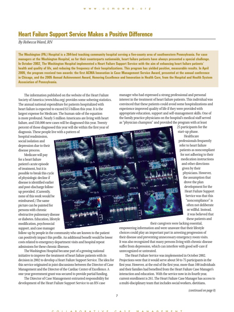 Heart Failure Support Service Success | PDF | Patient | Hospital