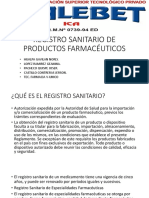 Registro Sanitario en La Industria Farmaceutica