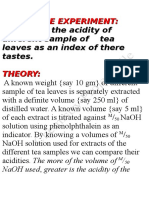 Compare Acidity of Tea Samples Using Titration