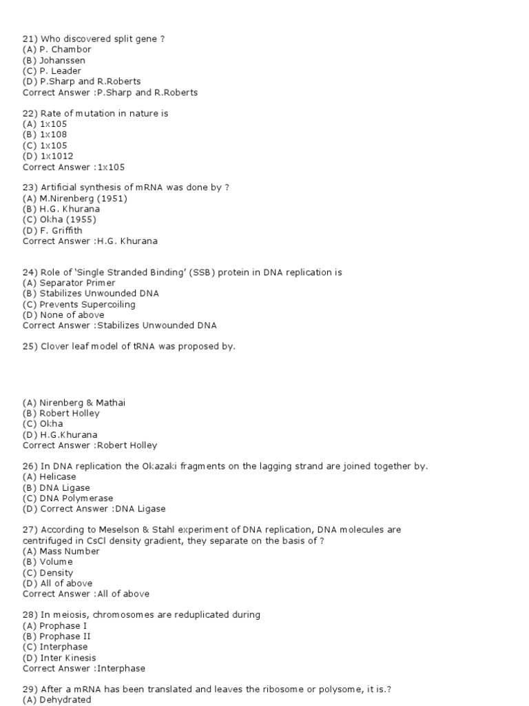 Genetics Mcqs | PDF | Gene Duplication | Gene