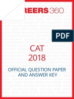 CAT 2018 Answer Key