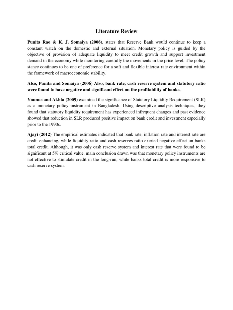 Impact of Monetary Policy on Banking Profitability | PDF | Business