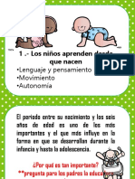 Importancia del desarrollo infantil temprano