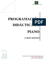 Programacin Piano 2018-19