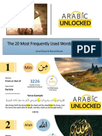 The 20 Most Frequently Used Words in The Quran