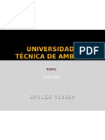 Universidad Técnica de Ambato: Englishcareer
