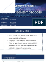 BCD To 7 Segment Decoder