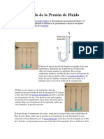 Medida de La Presión de Fluido