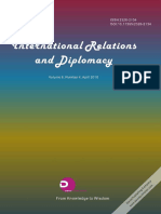 International Relations and Diplomacy (ISSN 2328-2134) Volume 6,Number 4,2018