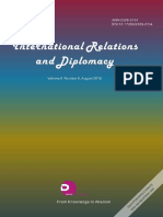 International Relations and Diplomacy (ISSN 2328-2134) Volume 6,Number 8,2018