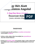 Négy Hét Alatt Alapszinten Angolul - 3. Nap