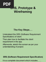 SRS, Prototype & Wireframing