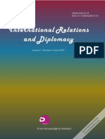 International Relations and Diplomacy (ISSN2328-2134) Volume 7, Number 4,2019