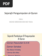 Sejarah Pengumpulan Al-Quran