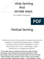 Verticle Farming and Alternate Ways: by Vaidehi Kushwaha