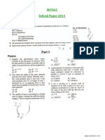 2011 BITSAT Solved Paper PDF
