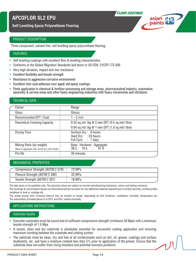 Apcoflor SL2 Epu PDF Epoxy Relative Humidity