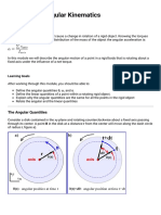 Module 1 - Angular Kinematics - PER Wiki105205 PDF