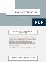Hortatory Expotition Text: By: Kadek Adi Setiawan