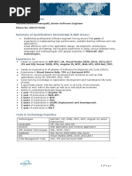 Summary of Qualifications (Knowledge & Skill Areas) : Consultant Profile