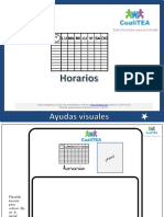 Horario visual TEA cuaderno horario 40 pictogramas